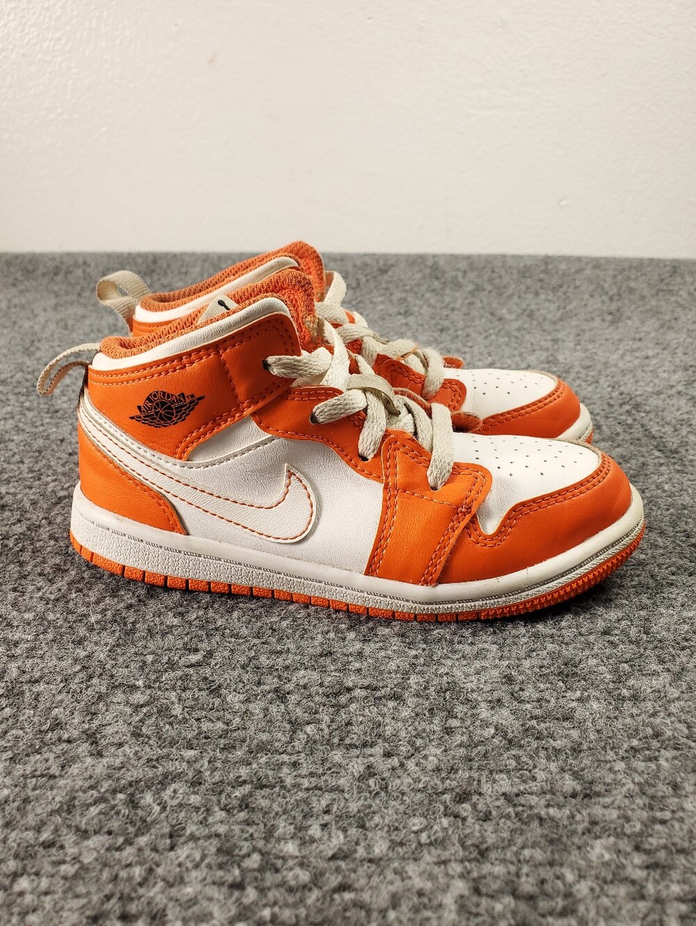 Nike Air Jordan 1 Mid SE TD Toddler 10C Shoes Sneakers Electro Orange DM4230-800